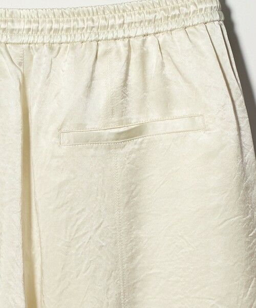 BEAUTY&YOUTH UNITED ARROWS / ビューティー&ユース ユナイテッドアローズ その他パンツ | アセテートサテン ワイド イージーパンツ ウォッシャブル/オフホワイト | 詳細4