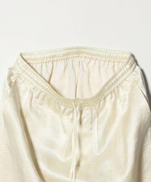 BEAUTY&YOUTH UNITED ARROWS / ビューティー&ユース ユナイテッドアローズ その他パンツ | アセテートサテン ワイド イージーパンツ ウォッシャブル/オフホワイト | 詳細5