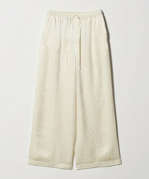BEAUTY&YOUTH UNITED ARROWS / ビューティー&ユース ユナイテッドアローズ その他パンツ | アセテートサテン ワイド イージーパンツ ウォッシャブル/オフホワイト（OFF WHITE）