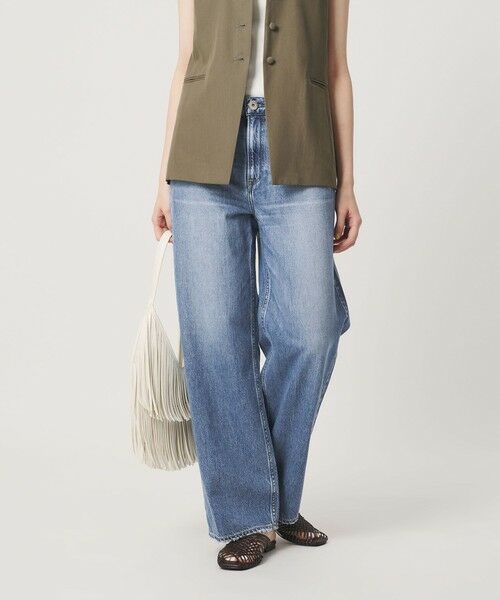 BEAUTY&YOUTH UNITED ARROWS / ビューティー&ユース ユナイテッドアローズ デニムパンツ | 【別注】＜upper hights＞THE NIECE MID RISE ライトオンス デニムパンツ/コバルト | 詳細1