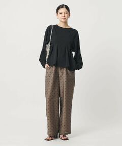 【WEB限定 Wardrobe DAILY MINIMAL】ドビードット イージーパンツ ウォッシャブル