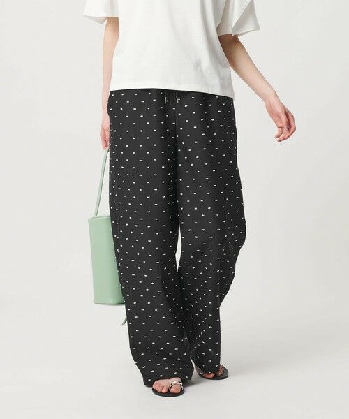 BEAUTY&YOUTH UNITED ARROWS / ビューティー&ユース ユナイテッドアローズ その他パンツ | 【WEB限定 Wardrobe DAILY MINIMAL】ドビードット イージーパンツ ウォッシャブル（BLACK）