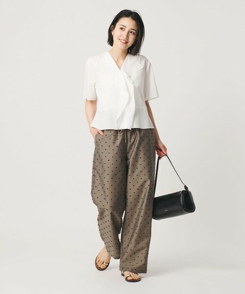 BEAUTY&YOUTH UNITED ARROWS / ビューティー&ユース ユナイテッドアローズ シャツ・ブラウス | ソリッド&ストライプ ラッフル シャツブラウス ウォッシャブル | 詳細3