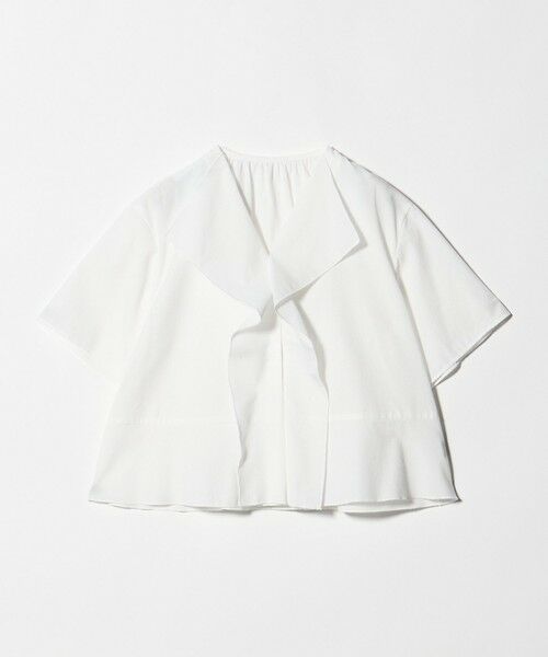 BEAUTY&YOUTH UNITED ARROWS / ビューティー&ユース ユナイテッドアローズ シャツ・ブラウス | ソリッド&ストライプ ラッフル シャツブラウス ウォッシャブル（WHITE）