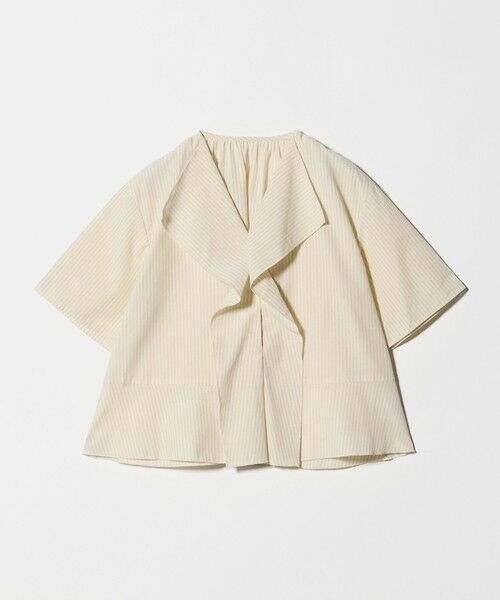BEAUTY&YOUTH UNITED ARROWS / ビューティー&ユース ユナイテッドアローズ シャツ・ブラウス | ソリッド&ストライプ ラッフル シャツブラウス ウォッシャブル（NATURAL）