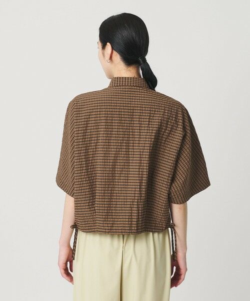 BEAUTY&YOUTH UNITED ARROWS / ビューティー&ユース ユナイテッドアローズ シャツ・ブラウス | チェック ドローストリング シャツ ウォッシャブル | 詳細16