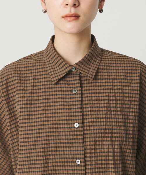 BEAUTY&YOUTH UNITED ARROWS / ビューティー&ユース ユナイテッドアローズ シャツ・ブラウス | チェック ドローストリング シャツ ウォッシャブル | 詳細17