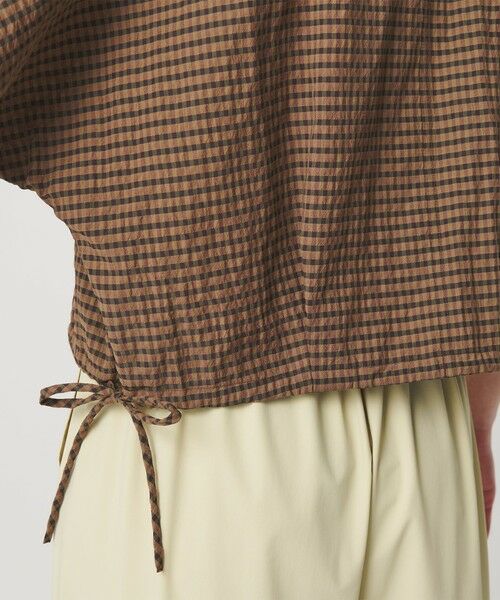 BEAUTY&YOUTH UNITED ARROWS / ビューティー&ユース ユナイテッドアローズ シャツ・ブラウス | チェック ドローストリング シャツ ウォッシャブル | 詳細19