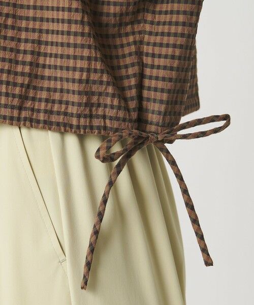 BEAUTY&YOUTH UNITED ARROWS / ビューティー&ユース ユナイテッドアローズ シャツ・ブラウス | チェック ドローストリング シャツ ウォッシャブル | 詳細20