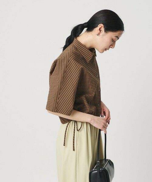 BEAUTY&YOUTH UNITED ARROWS / ビューティー&ユース ユナイテッドアローズ シャツ・ブラウス | チェック ドローストリング シャツ ウォッシャブル | 詳細12