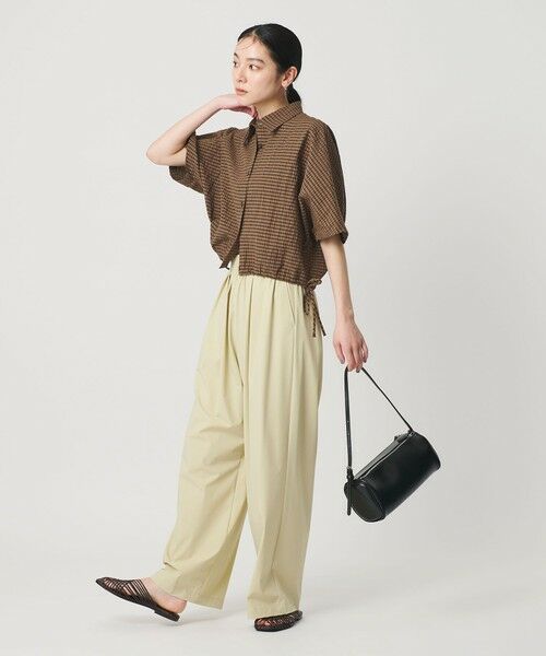 BEAUTY&YOUTH UNITED ARROWS / ビューティー&ユース ユナイテッドアローズ シャツ・ブラウス | チェック ドローストリング シャツ ウォッシャブル | 詳細13