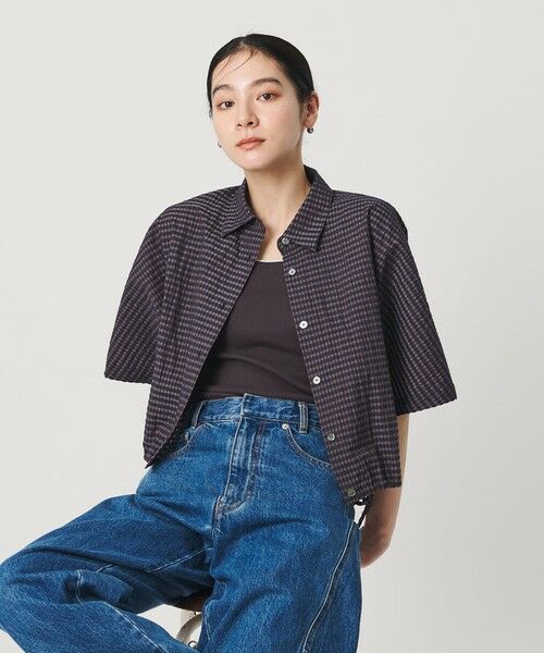 BEAUTY&YOUTH UNITED ARROWS / ビューティー&ユース ユナイテッドアローズ シャツ・ブラウス | チェック ドローストリング シャツ ウォッシャブル | 詳細23