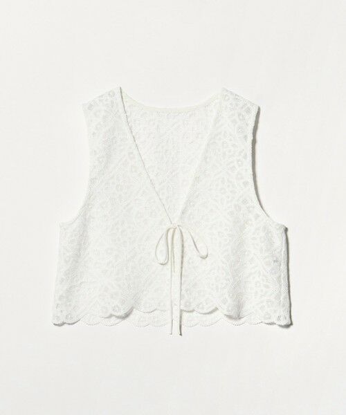 BEAUTY&YOUTH UNITED ARROWS / ビューティー&ユース ユナイテッドアローズ ベスト | コードレース ショートベスト（OFF WHITE）