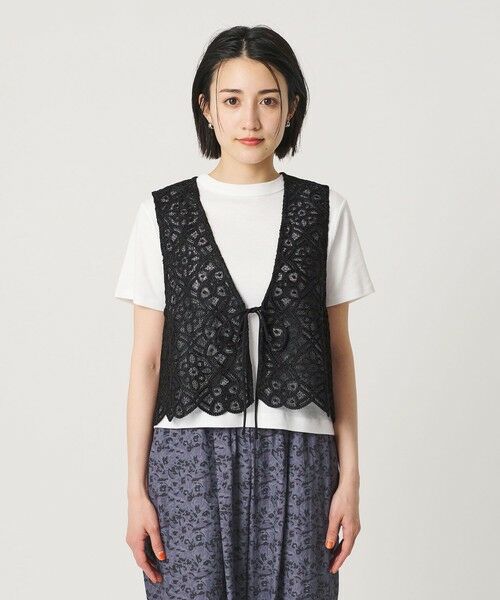 BEAUTY&YOUTH UNITED ARROWS / ビューティー&ユース ユナイテッドアローズ ベスト | コードレース ショートベスト | 詳細10