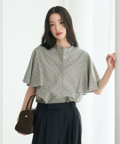 BEAUTY&YOUTH UNITED ARROWS / ビューティー&ユース ユナイテッドアローズ シャツ・ブラウス | 【WEB限定】ドット フリルスリーブブラウス ウォッシャブル
