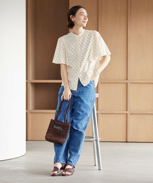 BEAUTY&YOUTH UNITED ARROWS / ビューティー&ユース ユナイテッドアローズ シャツ・ブラウス | 【WEB限定】ドット フリルスリーブブラウス ウォッシャブル | 詳細3