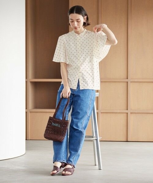 BEAUTY&YOUTH UNITED ARROWS / ビューティー&ユース ユナイテッドアローズ シャツ・ブラウス | 【WEB限定】ドット フリルスリーブブラウス ウォッシャブル | 詳細4