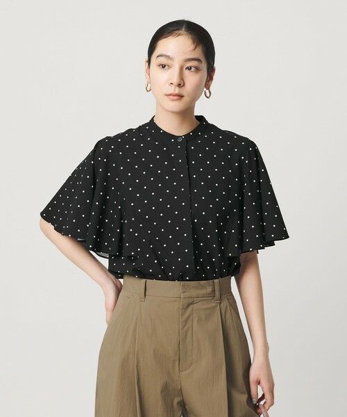 BEAUTY&YOUTH UNITED ARROWS / ビューティー&ユース ユナイテッドアローズ シャツ・ブラウス | 【WEB限定】ドット フリルスリーブブラウス ウォッシャブル | 詳細9