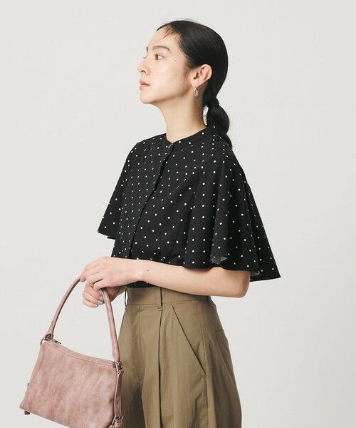BEAUTY&YOUTH UNITED ARROWS / ビューティー&ユース ユナイテッドアローズ シャツ・ブラウス | 【WEB限定】ドット フリルスリーブブラウス ウォッシャブル | 詳細10
