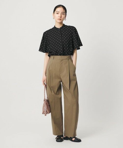 BEAUTY&YOUTH UNITED ARROWS / ビューティー&ユース ユナイテッドアローズ シャツ・ブラウス | 【WEB限定】ドット フリルスリーブブラウス ウォッシャブル | 詳細12