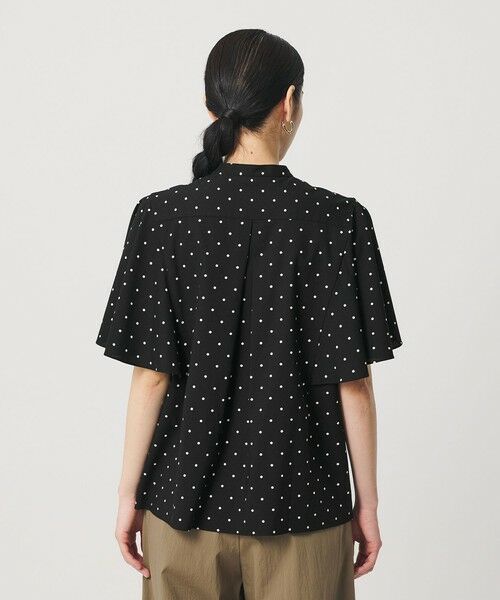 BEAUTY&YOUTH UNITED ARROWS / ビューティー&ユース ユナイテッドアローズ シャツ・ブラウス | 【WEB限定】ドット フリルスリーブブラウス ウォッシャブル | 詳細15