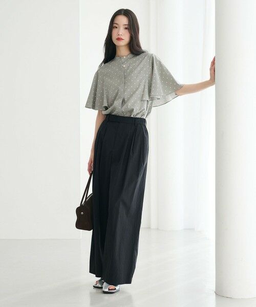 BEAUTY&YOUTH UNITED ARROWS / ビューティー&ユース ユナイテッドアローズ シャツ・ブラウス | 【WEB限定】ドット フリルスリーブブラウス ウォッシャブル | 詳細25