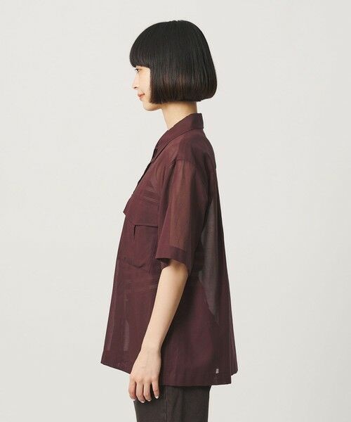 BEAUTY&YOUTH UNITED ARROWS / ビューティー&ユース ユナイテッドアローズ シャツ・ブラウス | コットンツイル シアー サファリシャツ | 詳細5