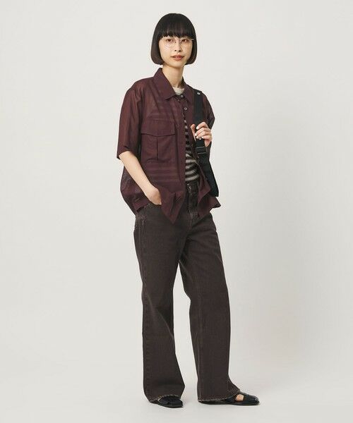 BEAUTY&YOUTH UNITED ARROWS / ビューティー&ユース ユナイテッドアローズ シャツ・ブラウス | コットンツイル シアー サファリシャツ | 詳細3