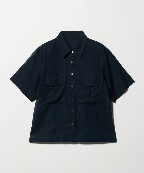 BEAUTY&YOUTH UNITED ARROWS / ビューティー&ユース ユナイテッドアローズ シャツ・ブラウス | コットンツイル シアー サファリシャツ | 詳細13