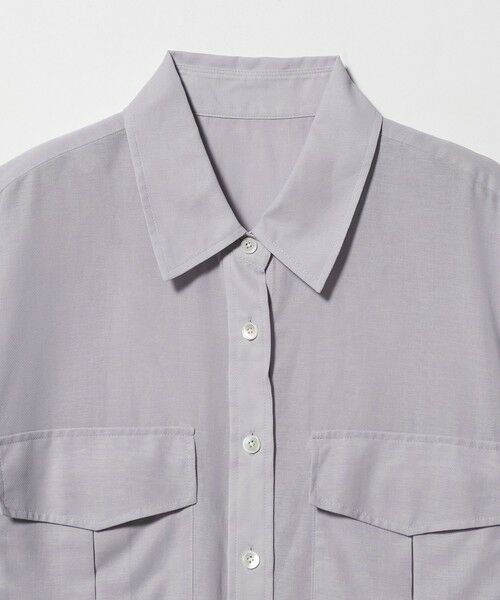 BEAUTY&YOUTH UNITED ARROWS / ビューティー&ユース ユナイテッドアローズ シャツ・ブラウス | コットンツイル シアー サファリシャツ | 詳細25