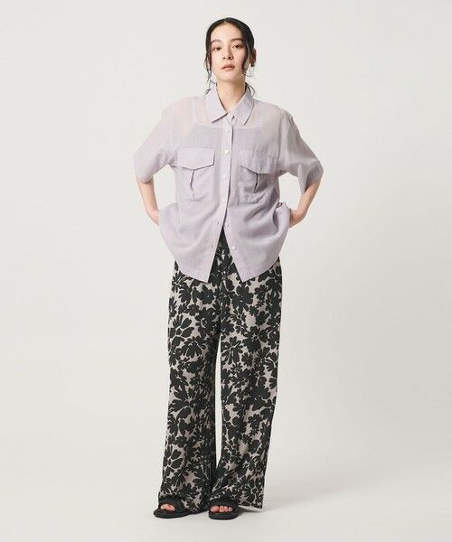 BEAUTY&YOUTH UNITED ARROWS / ビューティー&ユース ユナイテッドアローズ シャツ・ブラウス | コットンツイル シアー サファリシャツ | 詳細23