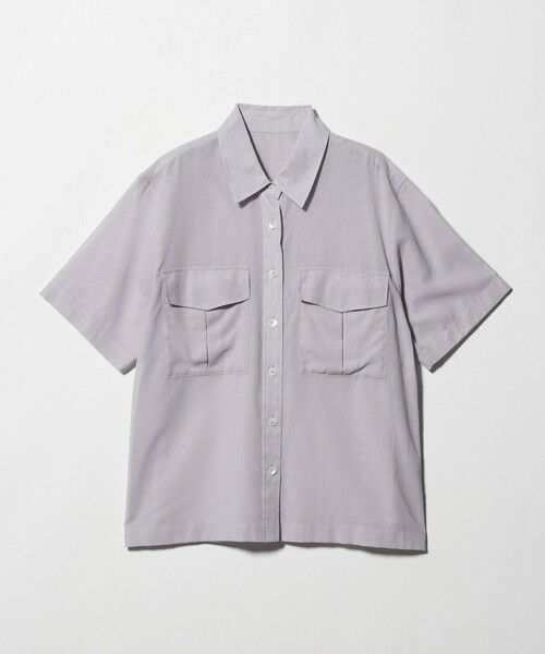 BEAUTY&YOUTH UNITED ARROWS / ビューティー&ユース ユナイテッドアローズ シャツ・ブラウス | コットンツイル シアー サファリシャツ（LILAC）
