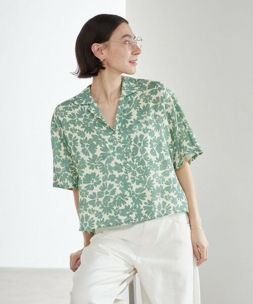 BEAUTY&YOUTH UNITED ARROWS / ビューティー&ユース ユナイテッドアローズ シャツ・ブラウス | フラワープリント シャツ ウォッシャブル | 詳細14