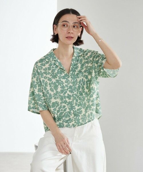 BEAUTY&YOUTH UNITED ARROWS / ビューティー&ユース ユナイテッドアローズ シャツ・ブラウス | フラワープリント シャツ ウォッシャブル（KELLY）