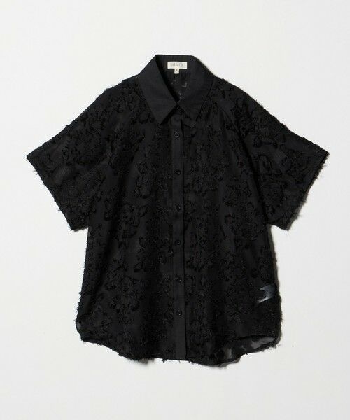 BEAUTY&YOUTH UNITED ARROWS / ビューティー&ユース ユナイテッドアローズ シャツ・ブラウス | 【別注】＜GHOSPELL＞フリンジ ショートスリーブ シャツ（BLACK）