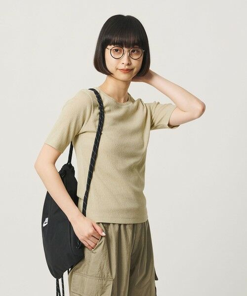 BEAUTY&YOUTH UNITED ARROWS / ビューティー&ユース ユナイテッドアローズ Tシャツ | シャーリング コンパクト ボーダー Tシャツ | 詳細2