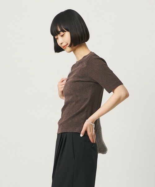 BEAUTY&YOUTH UNITED ARROWS / ビューティー&ユース ユナイテッドアローズ Tシャツ | シャーリング コンパクト ボーダー Tシャツ | 詳細7