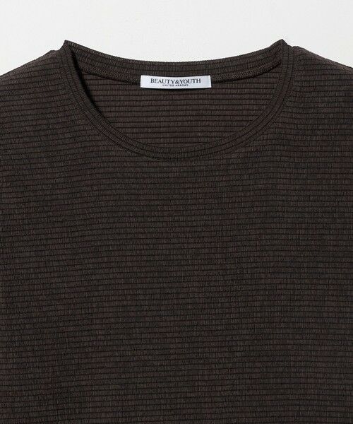 BEAUTY&YOUTH UNITED ARROWS / ビューティー&ユース ユナイテッドアローズ Tシャツ | シャーリング コンパクト ボーダー Tシャツ | 詳細4