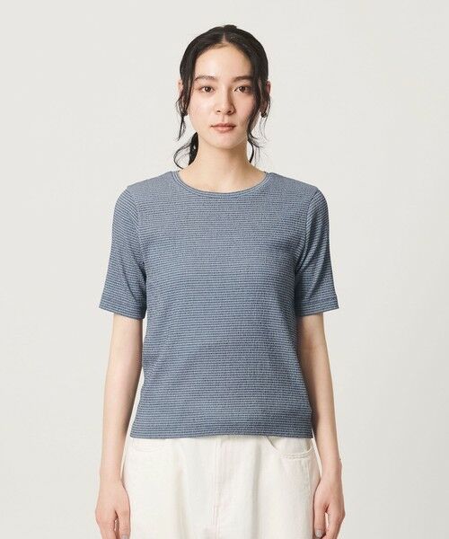BEAUTY&YOUTH UNITED ARROWS / ビューティー&ユース ユナイテッドアローズ Tシャツ | シャーリング コンパクト ボーダー Tシャツ | 詳細25