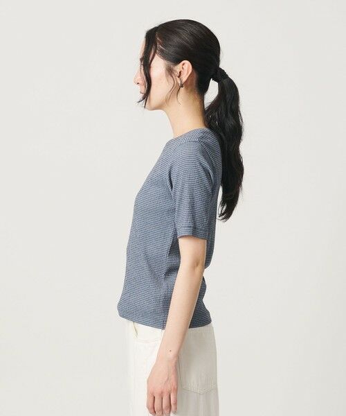 BEAUTY&YOUTH UNITED ARROWS / ビューティー&ユース ユナイテッドアローズ Tシャツ | シャーリング コンパクト ボーダー Tシャツ | 詳細26