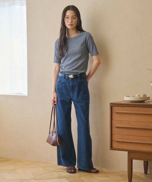 BEAUTY&YOUTH UNITED ARROWS / ビューティー&ユース ユナイテッドアローズ Tシャツ | シャーリング コンパクト ボーダー Tシャツ | 詳細20