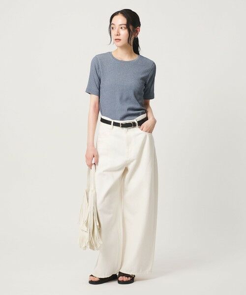 BEAUTY&YOUTH UNITED ARROWS / ビューティー&ユース ユナイテッドアローズ Tシャツ | シャーリング コンパクト ボーダー Tシャツ | 詳細23