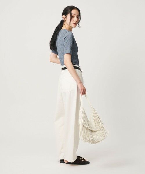 BEAUTY&YOUTH UNITED ARROWS / ビューティー&ユース ユナイテッドアローズ Tシャツ | シャーリング コンパクト ボーダー Tシャツ | 詳細24