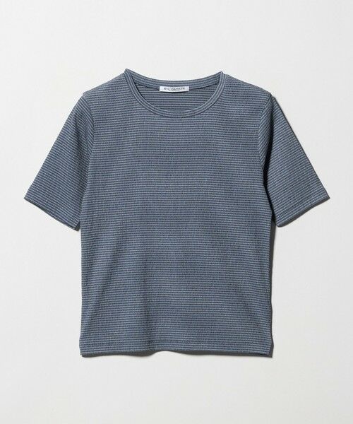 BEAUTY&YOUTH UNITED ARROWS / ビューティー&ユース ユナイテッドアローズ Tシャツ | シャーリング コンパクト ボーダー Tシャツ（NAVY）