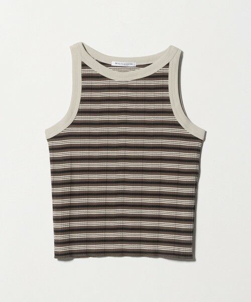 BEAUTY&YOUTH UNITED ARROWS / ビューティー&ユース ユナイテッドアローズ タンクトップ | マルチボーダー タンクトップ（MD.BROWN）