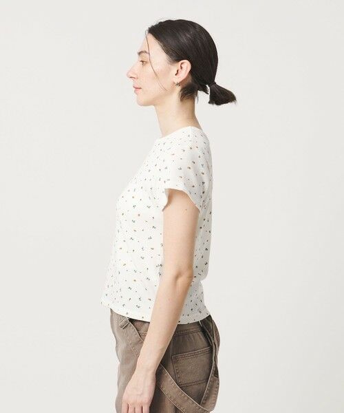 BEAUTY&YOUTH UNITED ARROWS / ビューティー&ユース ユナイテッドアローズ Tシャツ | フラワー ワッフル ショートスリーブTシャツ | 詳細5