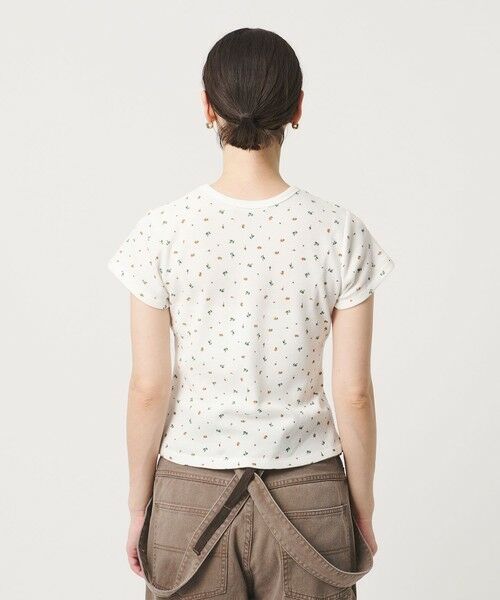 BEAUTY&YOUTH UNITED ARROWS / ビューティー&ユース ユナイテッドアローズ Tシャツ | フラワー ワッフル ショートスリーブTシャツ | 詳細6