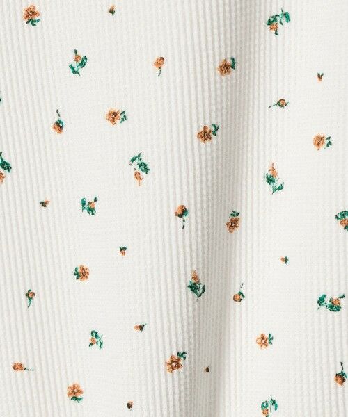 BEAUTY&YOUTH UNITED ARROWS / ビューティー&ユース ユナイテッドアローズ Tシャツ | フラワー ワッフル ショートスリーブTシャツ | 詳細9