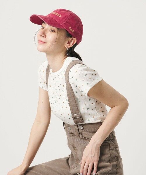 BEAUTY&YOUTH UNITED ARROWS / ビューティー&ユース ユナイテッドアローズ Tシャツ | フラワー ワッフル ショートスリーブTシャツ | 詳細2