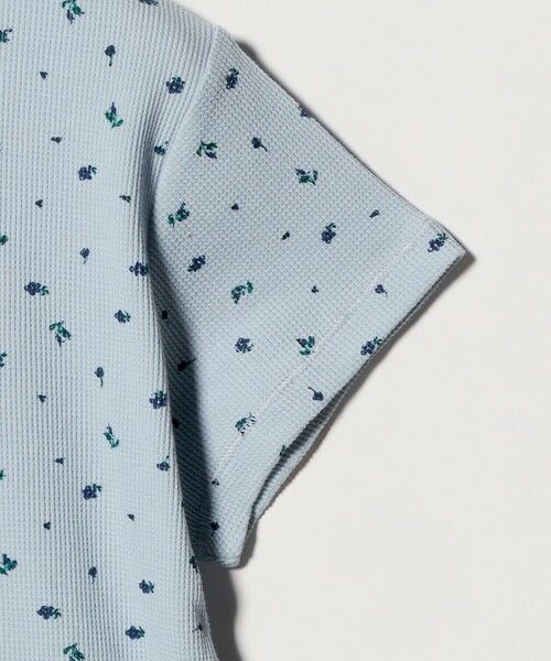 BEAUTY&YOUTH UNITED ARROWS / ビューティー&ユース ユナイテッドアローズ Tシャツ | フラワー ワッフル ショートスリーブTシャツ | 詳細5
